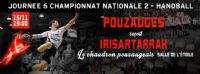 N2M handball Pouzauges reçoit Irisartarrak. Le samedi 15 novembre 2014 à Pouzauges. Vendee.  19H00